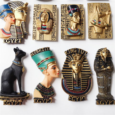 Egypte Anubis mythe reine réfrigérateur aimant Souvenir pyramide pharaon reine aimant sur réfrigérateurs accessoires de décoration de la maison ► Photo 1/5