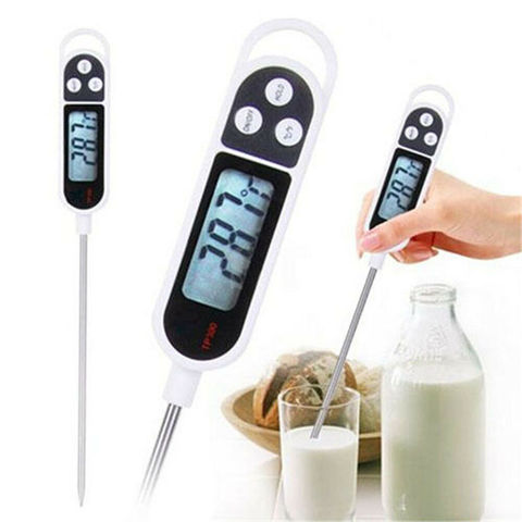 Thermomètre de cuisine numérique, pour la viande, l'eau, le lait, la cuisson des aliments, sonde, outils BBQ KY ► Photo 1/6