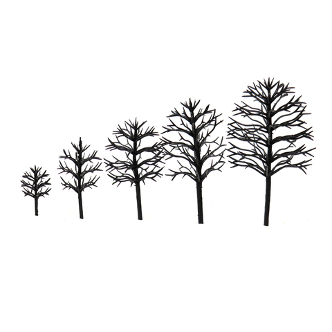 Modèle de construction de poteaux d'arbre, 100 pièces, aménagement d'arbre, scène de table de sable kit de bricolage, simulation de plantes de plusieurs tailles ► Photo 1/6