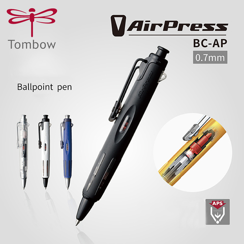 1 pièces japon TOMBOW BC-AP stylo à bille pression d'air stylo à bille huileux 0.7mm noir Core étudiant utiliser stylo à bille à pression d'air ► Photo 1/6