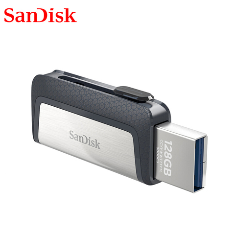 Sandisk – clé USB 3.1 double OTG SDDDC2, support à mémoire de 16GB 32GB 64GB 256GB 128GB, lecteur Flash haute vitesse 130 mo/s, Type C ► Photo 1/6