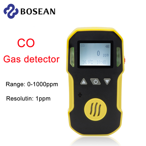 Détecteur de gaz CO industriel Portable, compteur de monoxyde de carbone, compteur d'eau, de poussière et d'explosion, chargeur USB 0-1000ppm ► Photo 1/6