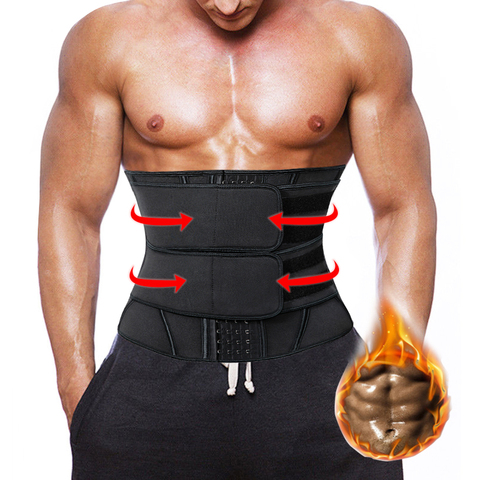 Entraîneur de taille pour hommes, perte de poids, modelant le ventre, vêtement de ventre, ceinture mince, Corset, ceinture de transpiration ► Photo 1/6