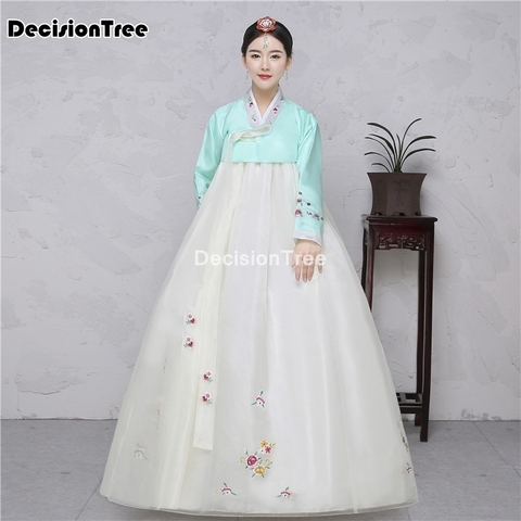 2022 coton soie pleine manches kimono japonais yukata coréen robe traditionnelle hanbok costume hanbok robe ► Photo 1/6