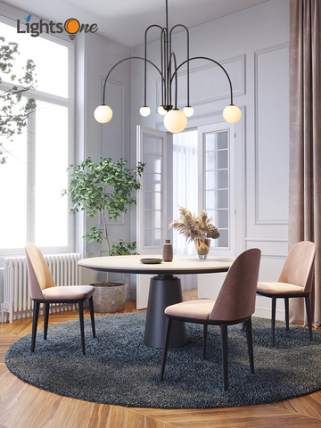 Lampe d'intérieur minimaliste de style nordique, plafonnier créatif, idéal pour un salon, un restaurant, un bureau, un café, un magasin de vêtements et d'art ► Photo 1/5