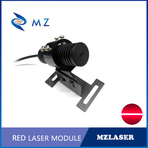 Un ensemble de Module Laser rouge ligne 638nm 50mw 100mw 150mw 200mw avec support et alimentation ► Photo 1/1