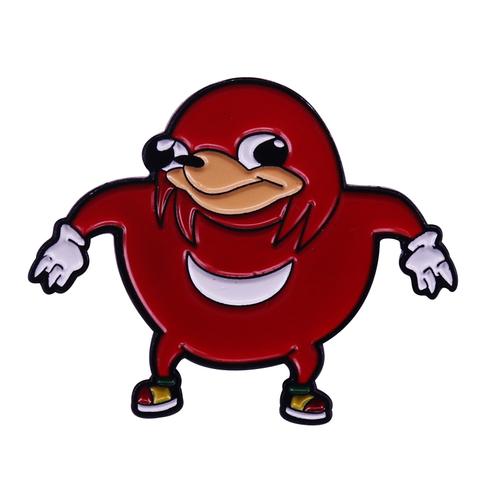 Insigne de knuckle ougandais connaissez-vous Da Wae Sonic mème drôle et accessoire de gamer ► Photo 1/3