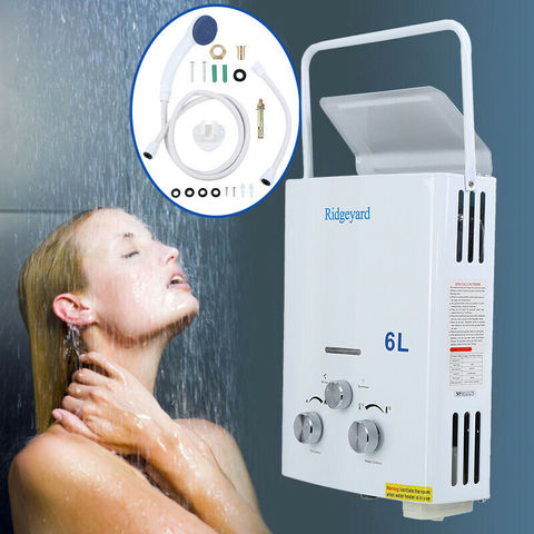 Yonntech-chauffe-eau instantané sans réservoir au gaz Propane 6L au gpl avec pommeau de douche, approuvé CE / ISO ► Photo 1/6