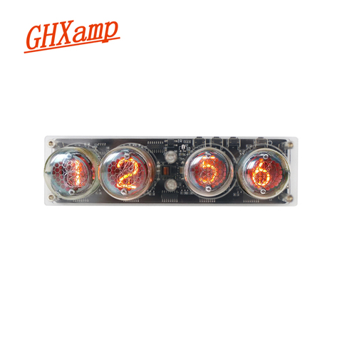 GHXAMP 4 bits Tube lumineux Nixie horloge QS30-1 Tube de SZ3-1 Version avancée télécommande LED rétro-éclairage accessoires Audio DC5V ► Photo 1/6