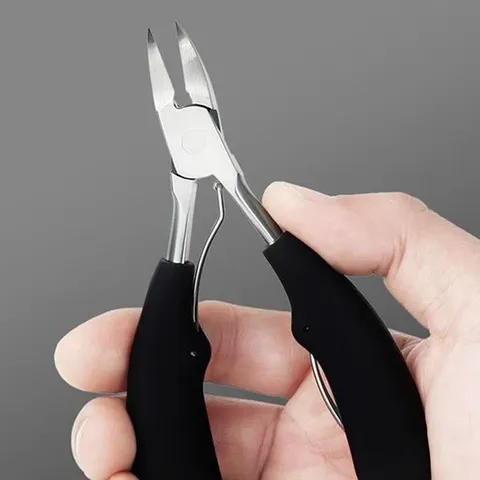 Coupe-ongles professionnel en acier au carbone de qualité médicale, outil de manucure de haute qualité avec attrape-orteils et faux ongles ► Photo 1/6