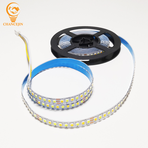 Le lumen élevé 2835-200D-5B10Cx2 Double la bande de LED de couleurs la bande légère de largeur de 7mm soit employée dans le plafonnier de lustres etc. ► Photo 1/6