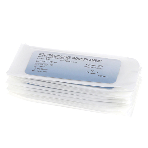 12 pièces/lot polypropylène Monofilament fil médical aiguille Suture chirurgicale formation fil Suture Kit de pratique en gros ► Photo 1/6