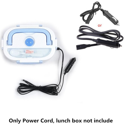 220V 12V électrique boîte à déjeuner cordon d'alimentation, voiture utiliser électrique chauffé Lunchbox ue US Plug adaptateur de cordon d'alimentation (à l'exclusion de la boîte à déjeuner) ► Photo 1/6