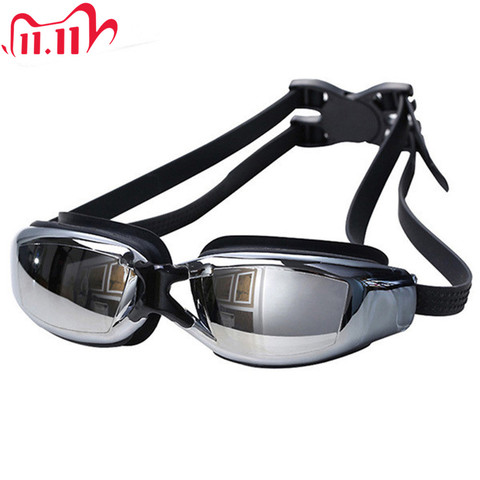 Nouveau unisexe professionnel étanche Anti-buée UV protéger HD lunettes de natation lunettes de natation chaude 4 couleur choisir ► Photo 1/6