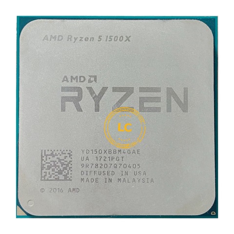 AMD Ryzen 5 1500X R5 1500X 3.5 GHz Quad-Core à Huit Cœurs PROCESSEUR D'UNITÉ CENTRALE L3 = 16M 65W YD150XBBM4GAE PRISE AM4 ► Photo 1/2