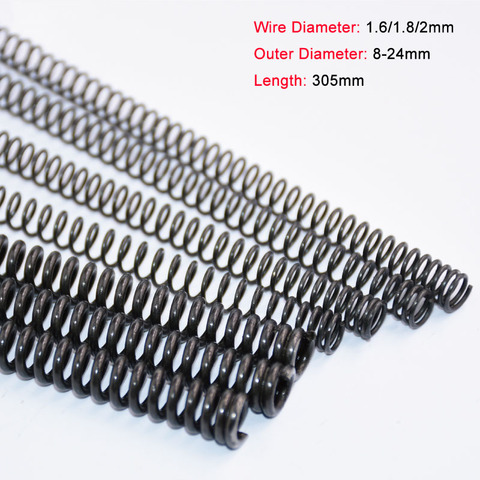 1PCS Y-type Compression Spring Pressure Spring 65 Manganese Steel Wire Diameter 1.6/1.8/2mm Length 305mm ► Photo 1/4