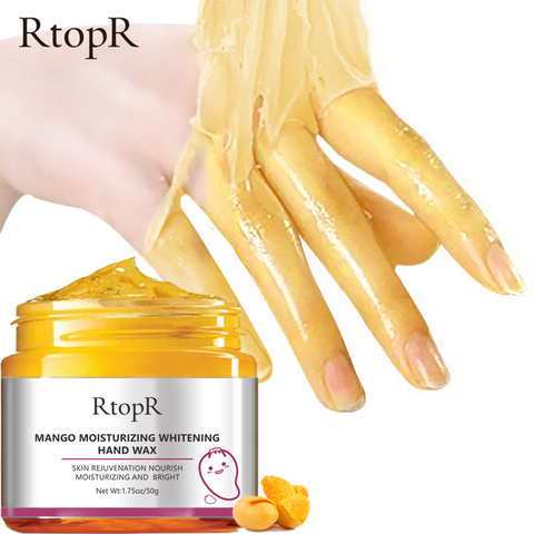 RTOPR mangue hydratant cire pour les mains blanchissant la peau masque pour les mains réparation exfoliant callosités Film Anti-âge crème pour la peau des mains ► Photo 1/6