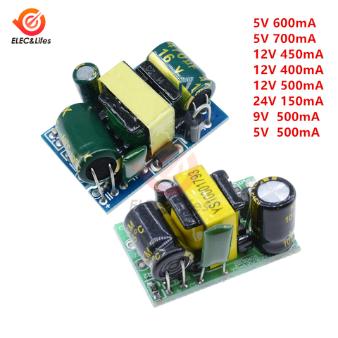 Transformateur abaisseur Buck convertisseur AC-DC W, 5V 700mA 12V 450mA 9V 500mA 3.5W, haute précision, AC 220V à 5V cc, module d'alimentation ► Photo 1/6