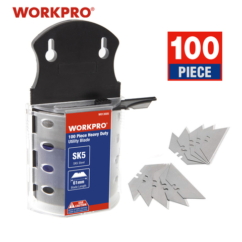 WORKPRO – lames originales en acier pour couteau SK5, robuste, lot de 100 pièces ► Photo 1/5