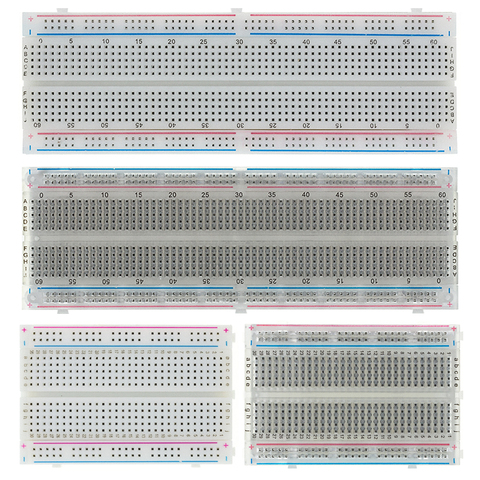 Planche à pain 400 830 Points, MB-102 PCB sans soudure, carte de test 400 trous, MB102 Test développer bricolage ► Photo 1/6