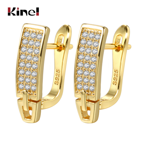 Kinel Simple Zircon boule boucles d'oreilles pour les femmes or argent cubique zircone breloque boucles d'oreilles coréennes mode bijoux cadeau ► Photo 1/6