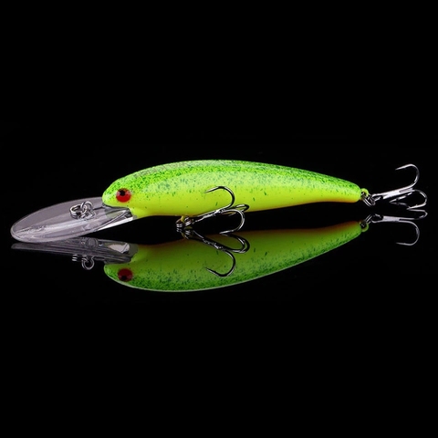 Promenade poisson Peche Isca Wobbler artificiel 11.5cm/16cm flottant méné plongée profonde Trolls leurre de pêche pour bar brochet doré jaune saumon ► Photo 1/6