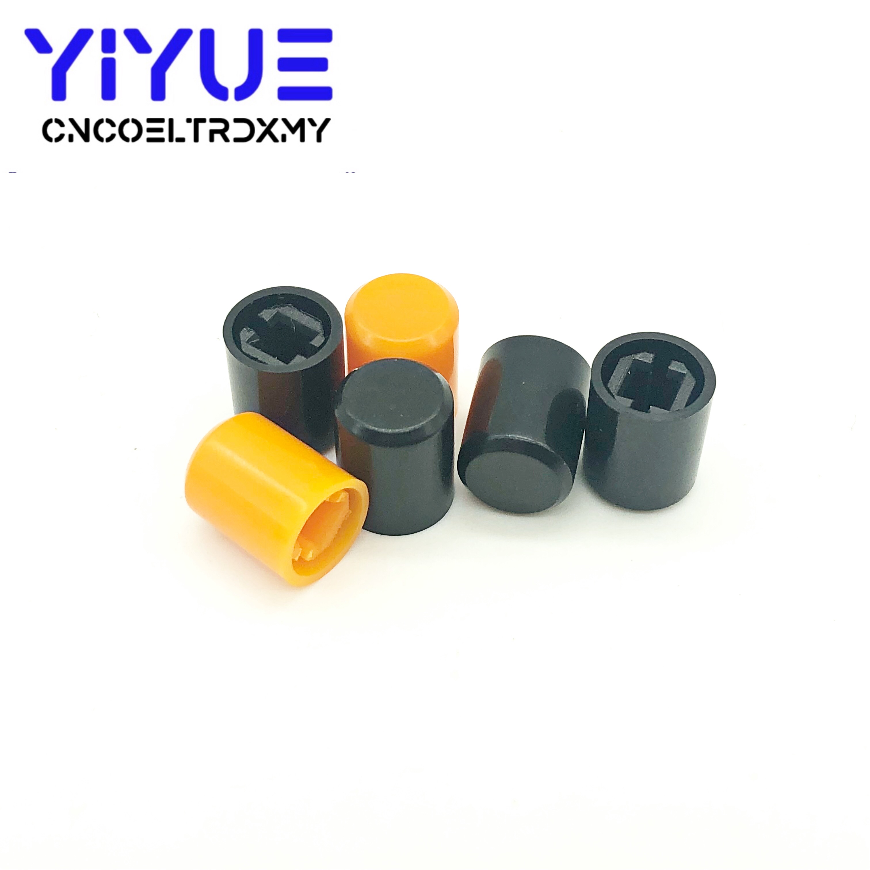 Couvercle en plastique pour interrupteur à bouton-poussoir A03 A11, pour bouton-poussoir, haut 10MM, Orange, noir, 20 pièces, PS-22F03 ► Photo 1/4