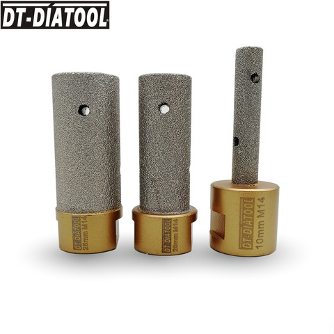 DT-DIATOOL 1pc Dia 10/20/25mm embouts de diamant brasés sous vide M14 embouts de meulage de connexion pour porcelaine céramique ► Photo 1/5