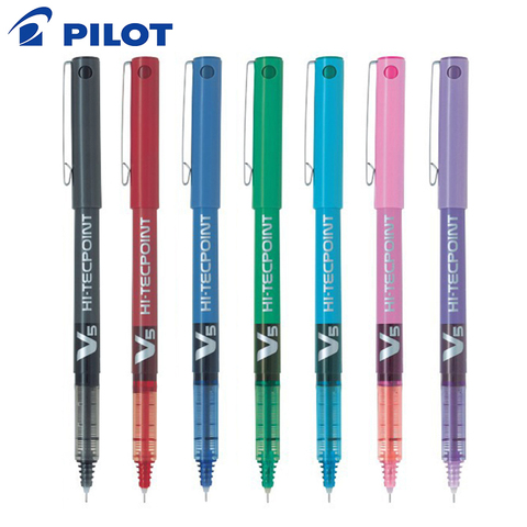 Stylo Gel à encre liquide japonais Pilot V5, 0.5mm, 7 couleurs au choix, stylo Standard BX-V5, fournitures de papeterie scolaires et de bureau, 1 pièces ► Photo 1/6