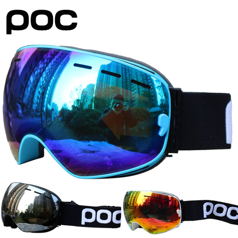 Lunettes de Ski Double couche Anti-buée UV400, grand masque de Ski, lunettes de Snowboard pour hommes et femmes ► Photo 1/6