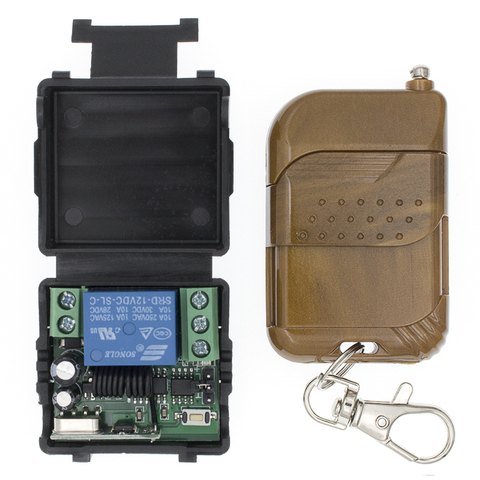 Télécommande sans fil relais, 1 canal, DC 12V, commutateur, récepteur, émetteur, 315MHz, 100m, pour les systèmes de contrôle ► Photo 1/6