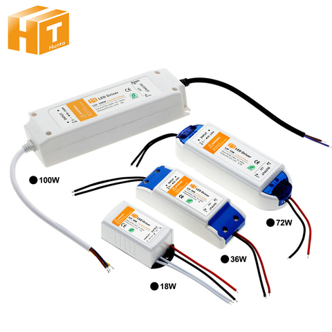 Transformateur d'éclairage LED DC12V 18W 36W 72W 100W, pilote sûr de haute qualité pour l'alimentation de commutation de bande LED. ► Photo 1/6