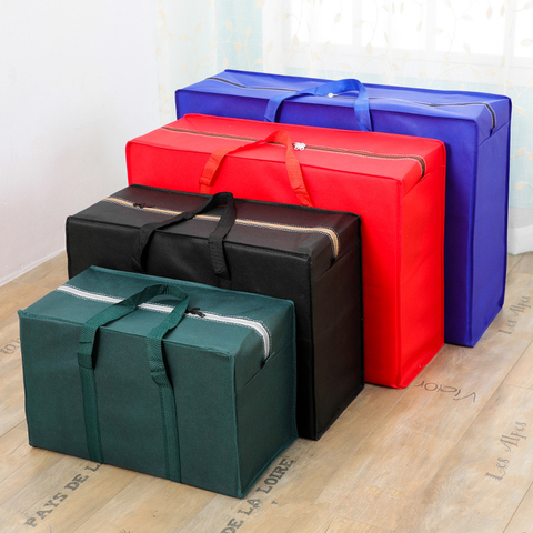 Sacs de rangement en tissu Non tissé, sacs à bagages Extra larges, sac de rangement pour étudiants, sac de rangement étanche pour vêtements et jouets ► Photo 1/6