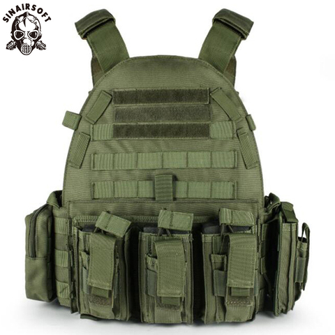 SINAIRSOFT gilet tactique Airsoft chasse en plein air assaut CS armée militaire Molle benne de Combat poche gilet de corps LY1807 ► Photo 1/6