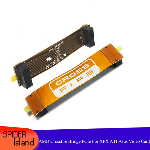 Connecteur de pont CrossFire, câble Flexible, pour carte graphique AMD ATI, adaptateur PCI-E x-rfire ► Photo 1/6