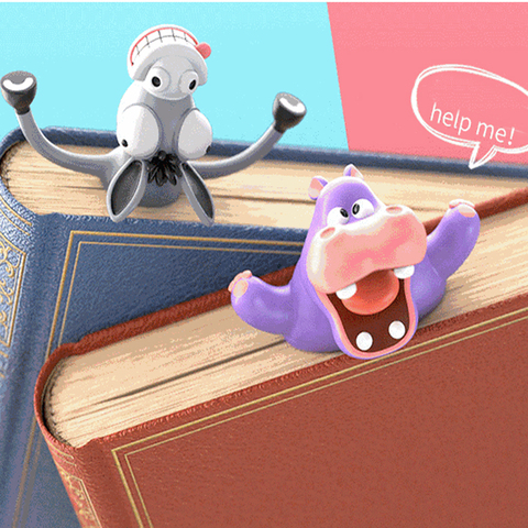 Créatif 3D stéréo dessin animé Style Animal signets PVC matériel drôle étudiant école papeterie fournitures pour enfants cadeau ► Photo 1/6