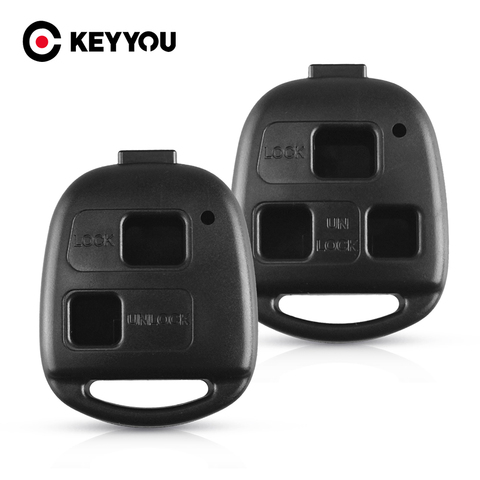 KEYYOU-coque de clé télécommande de voiture, avec boutons, pour Toyota Corolla Land Cruiser YARIS CAMRY RAV4, Lexus RX300 ES300 2/3 ► Photo 1/6