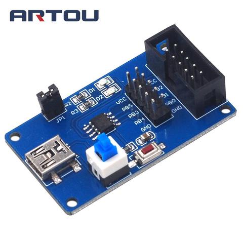 ATtiny13 – tableau de développement AVR, tableau d'apprentissage, tableau de base, tableau de système Minimum ► Photo 1/5