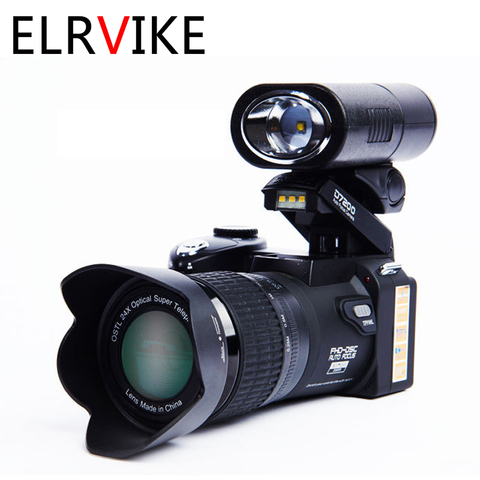 ELRVIKE – caméra numérique HD POLO D7200, 33 millions de pixels, mise au point automatique, caméra vidéo SLR professionnelle, Zoom optique 24X, trois objectifs, 2022 ► Photo 1/6