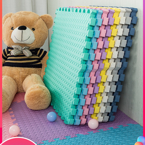 Tapis de jeu en mousse EVA pour bébé, 10 pièces, Puzzle pour enfants, tapis de sol Cool, 30x30x1 CM ► Photo 1/6