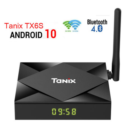 10 PIÈCES TANIX TX6S intelligent Android 10.0 Allwinner H616 Double Wifi Android 9.0 Boîte de télévision 4K 8K ► Photo 1/4