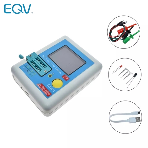 Nouveau testeur de Transistor, Diode TFT Triode, Capacitance mètre LCR ESR mètre NPN PNP MOSFET IR multifonctionnel testeur multimètre LCR-T7 ► Photo 1/5
