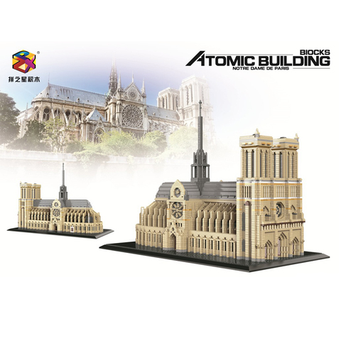 7380 pièces + France Notre-Dame de Paris blocs de construction mondialement célèbre église Architecture Micro blocs de diamant jouet pour enfant cadeau ► Photo 1/6