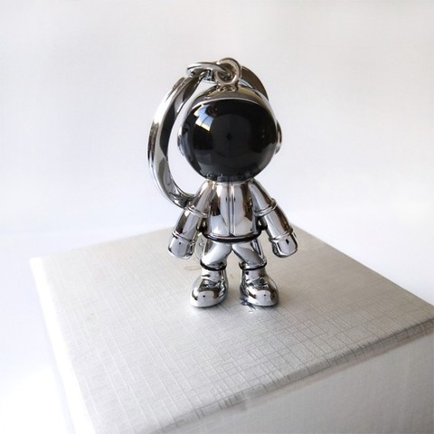 Nouvelle mode à la main 3D astronaute espace Robot Spaceman porte-clés porte-clés en alliage cadeau pour homme ami ► Photo 1/5
