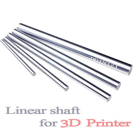 Tige linéaire d'imprimante 3d, 2 pièces 6mm 8mm 10mm 12mm 16mm 8x400, arbre linéaire 8mm x 400mm, tige de revêtement cylindrique, cnc pièces ► Photo 1/2