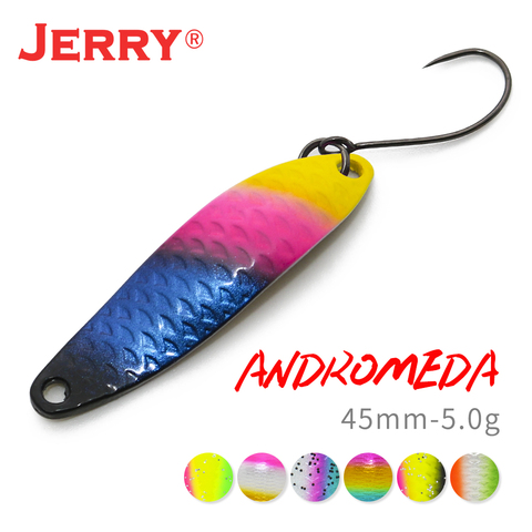 Jerry Andromeda – leurre rigide pour la zone truite, cuillère en métal, Micro appât artificiel à paillettes pour le lancer, idéal pour les lacs, 5g ► Photo 1/6