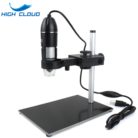 Professionnel Microscope Numérique USB 1000X 1600X 8 Led 2MP Électronique Microscope Endoscope Caméra Zoom Loupe + Support De Levage ► Photo 1/6