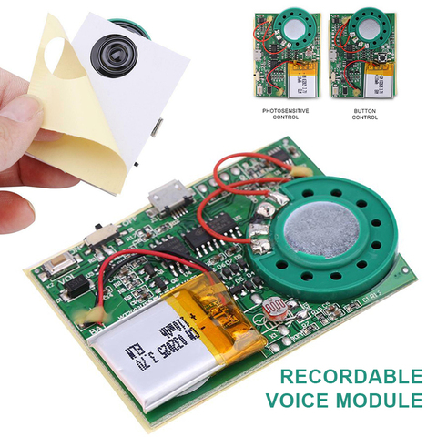 480s enregistrable Module vocal musique son enregistrement vocal Module de lecture pour carte de voeux musique son parler puce outil Musical ► Photo 1/6