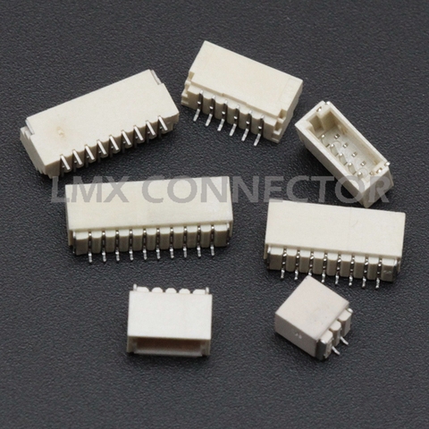 Connecteur JST SH 1.0mm type fil à carte, prise horizontale, type SMD, 2 P 3P 4P 5P 6P 7P 8P 9P 10P 11P 12 broches, 20 pièces ► Photo 1/5