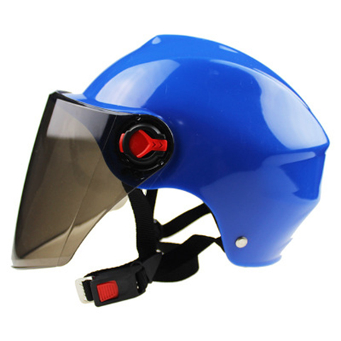 Casque moto Scooter vélo Anti-UV casque de sécurité casque de Motocross plusieurs couleurs protéger ► Photo 1/6